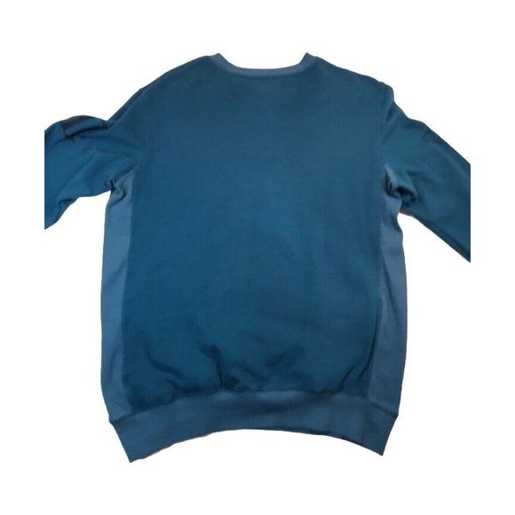 Entree LS Mens Greek Roman Statue and Fire Blue Pullover Sweatshirt Size L - Picture 3 of 10